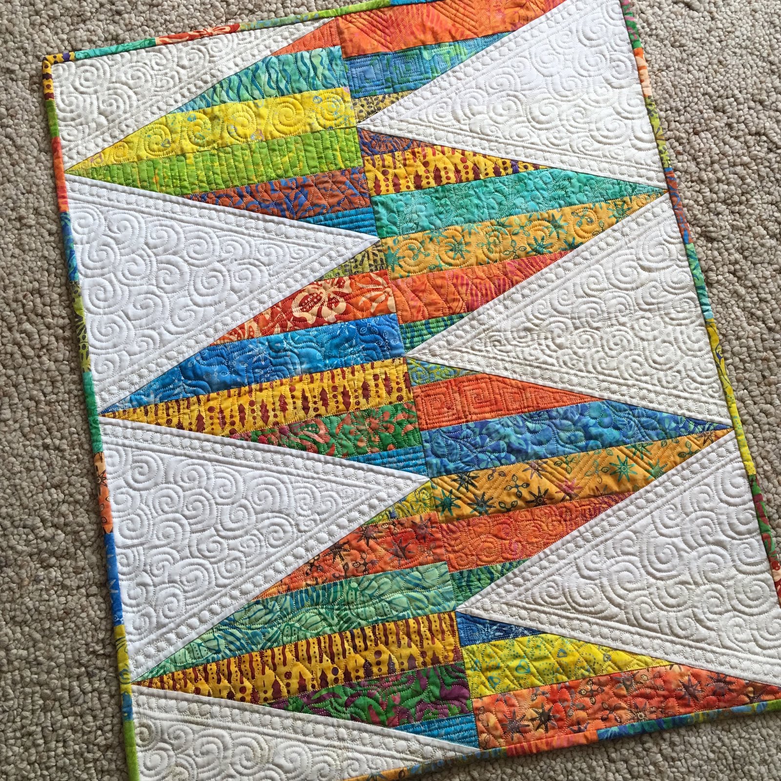 Grace and Peace Quilting Leftover Blocks = Baby Quilt