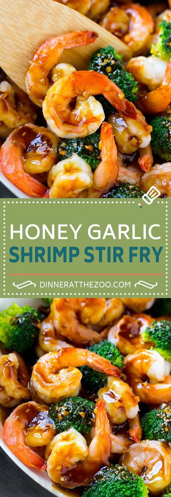 HONEY GARLIC SHRIMP STIR FRY - My Favorite food and Recipe