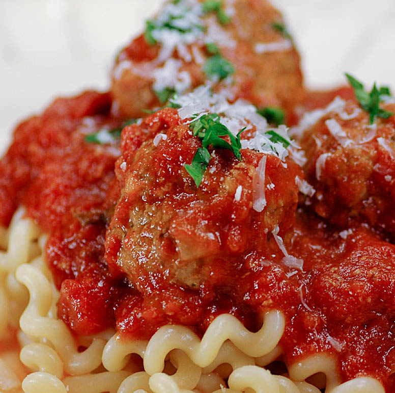 Savoring Time in the Kitchen Meatballs with Parsley and Homemade Marinara