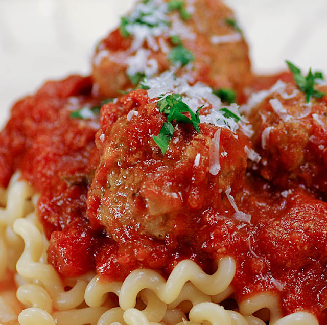 Savoring Time in the Kitchen: Meatballs with Parsley and Homemade Marinara
