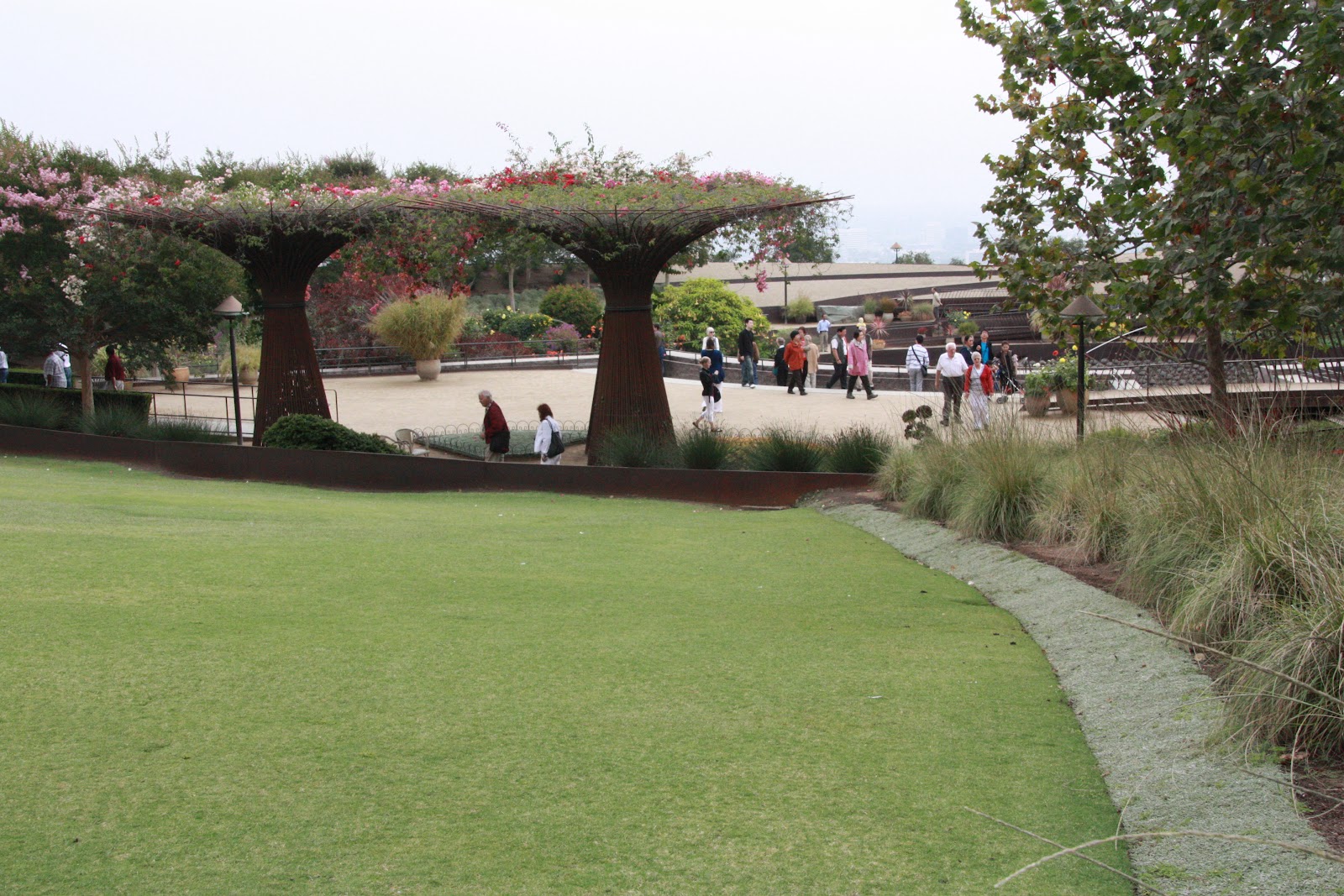 El muro vegetal: JARDÍN DEL CENTRO GETTY, LOS ANGELES