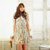6 Model baju dress korea wanita terbaru lengan pendek