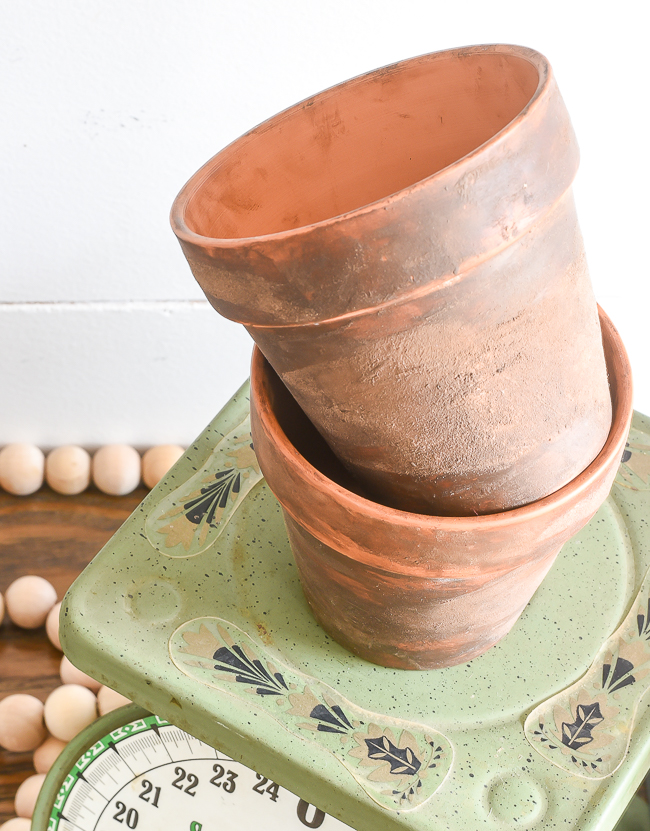 How to easily age Terra Cotta clay pots