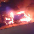 REGIÃO / IPIRÁ: Incêndio destrói cinco veículos e assusta moradores