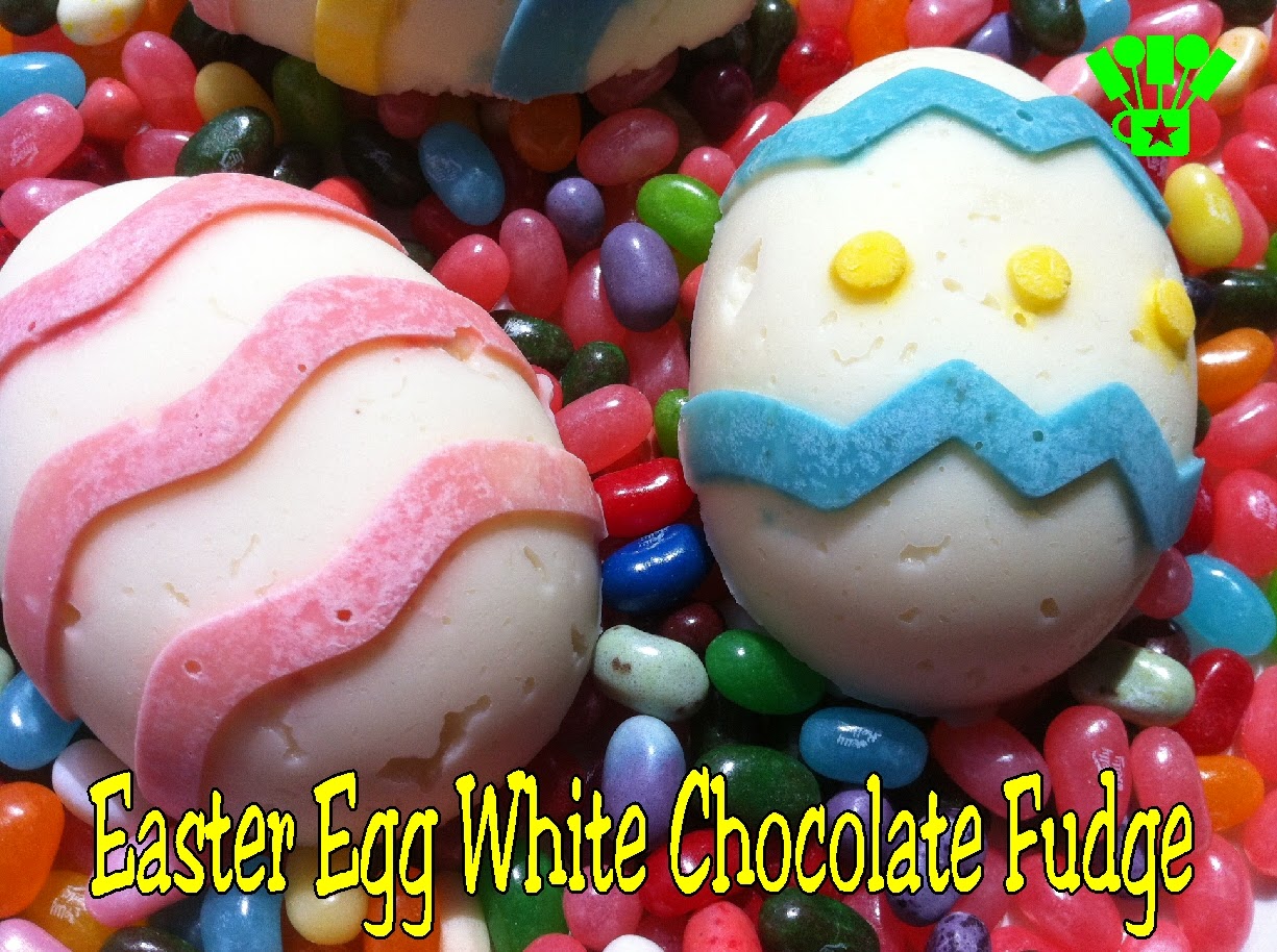 Easter Egg White Chocolate Fudge DIY Party Mom
