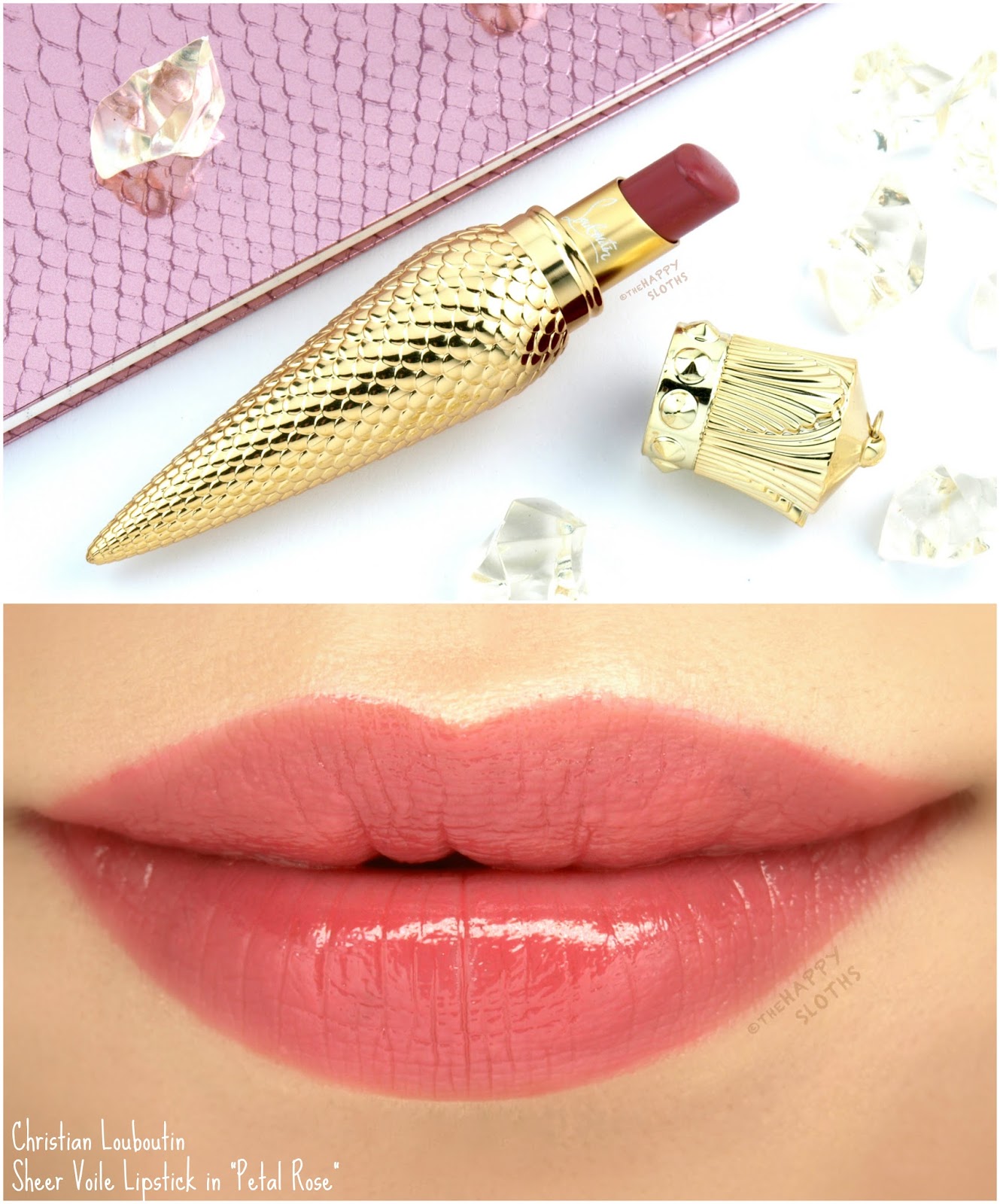 Christian Louboutin Sheer Voile Lipstick in Petal Rose: Review