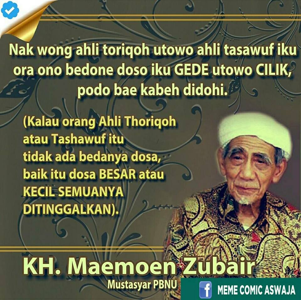 Dawuh Sae KHMaimoen Zubair Meme Comic Santri Info Dunia