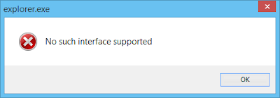 Cara Mengatasi Error  No such interface supported  pada Windows 10 