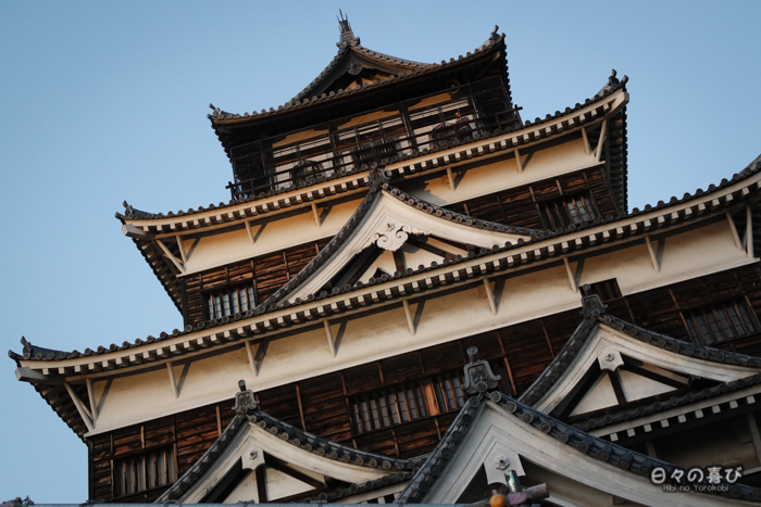 L'élégant château d'Hiroshima façade du château d'Hiroshima, Hiroshima-shi