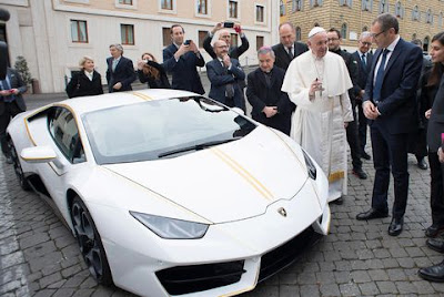 Pope and car