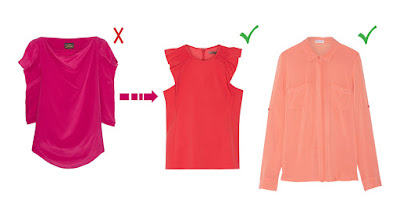 Коралловый и лососевый топ для Теплого цветотипа Розовый топ для теплого цветотипа