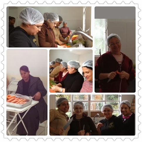 Preparando alimentação para nosso Congresso Feminino...