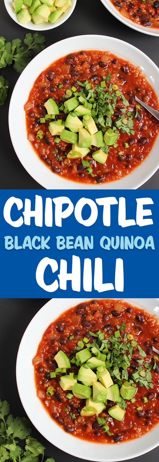 The Garden Grazer Smoky Chipotle Black Bean Quinoa Chili