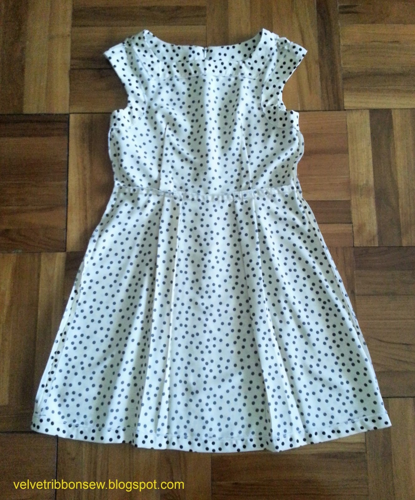Sewing Vintage Modern Polka Dot Dress