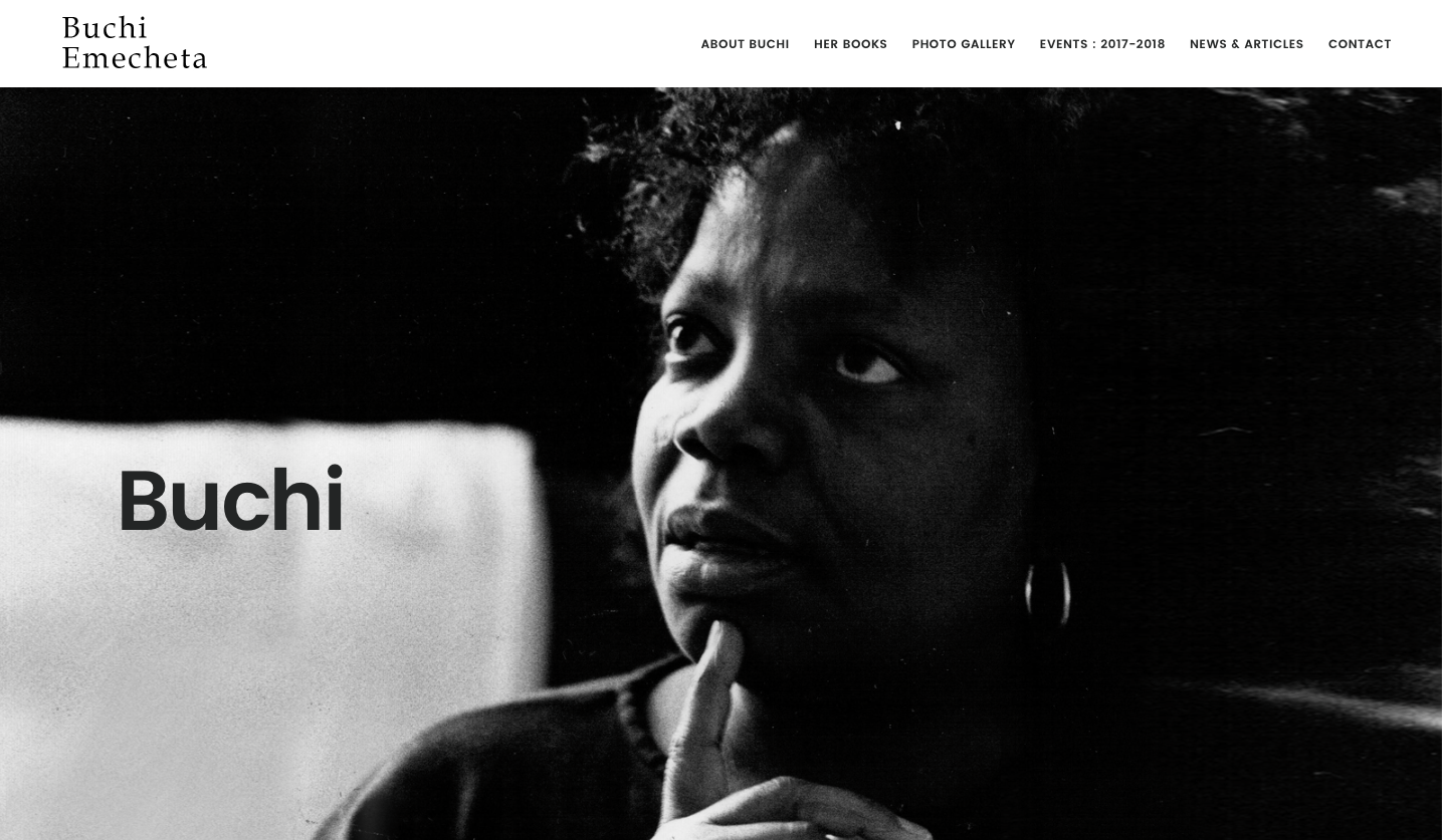 In Honour of Her Legacy Buchi Emecheta has a Website bookshy