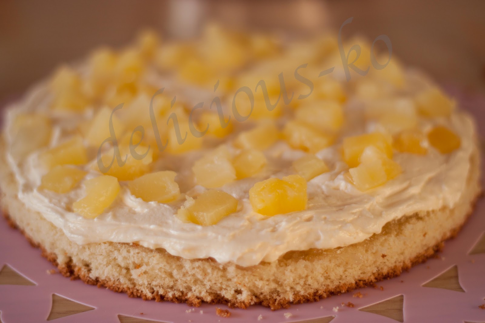 Delicious Cakes ... and more: Weißeschokolade-Ananas-Torte
