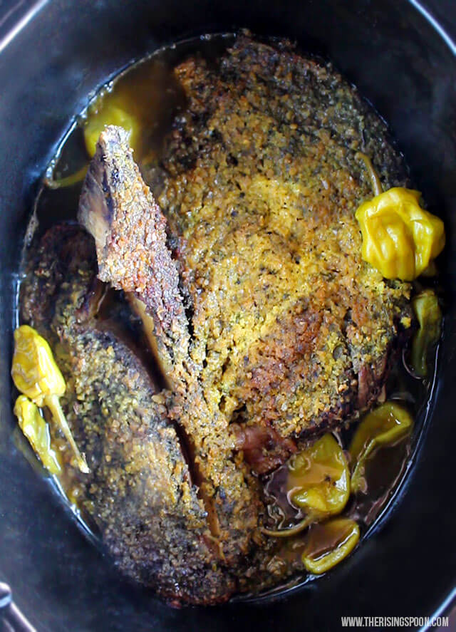 Healthy Crock-Pot Mississippi Pot Roast Recipe (Paleo, Low Carb, Keto & Whole30)