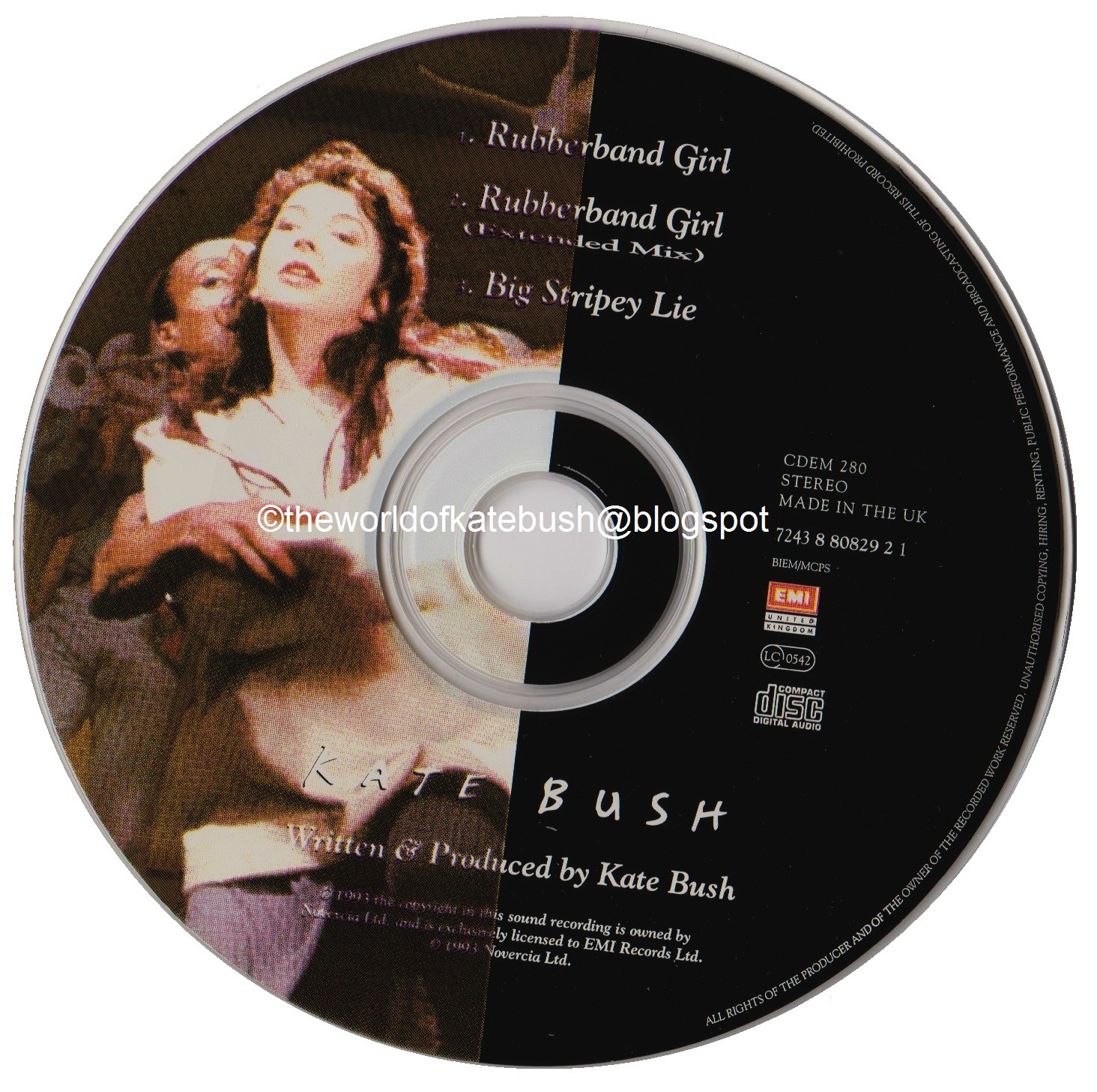 THE WORLD OF KATE BUSH Rubberband Girl Lithograph Pack