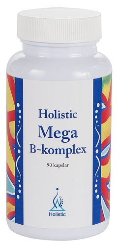 Mega B Kompleks Kompleks witamin z grupy B Mega B Kompleks Holistic B1 B2 B3 B12 B6 Biotyna Kwas Fo