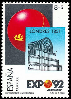 Sevilla - Filatelia - Expo 92 - 1989 (8+5) - Londres 1851