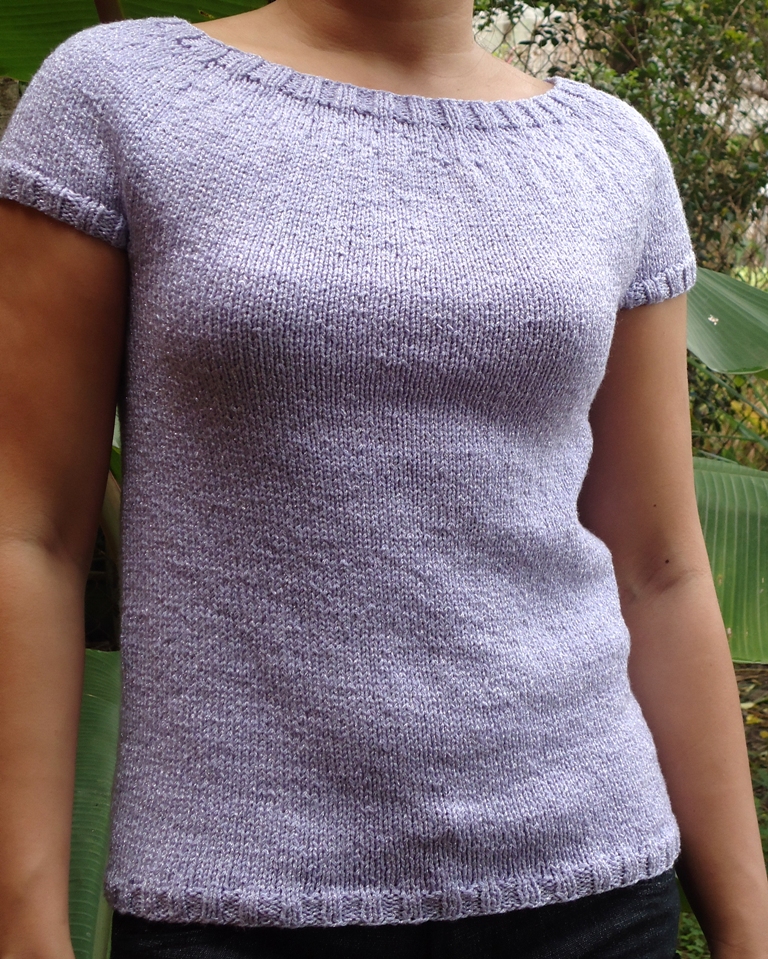 Stitch of Love: Knitted Lilac Girly Top
