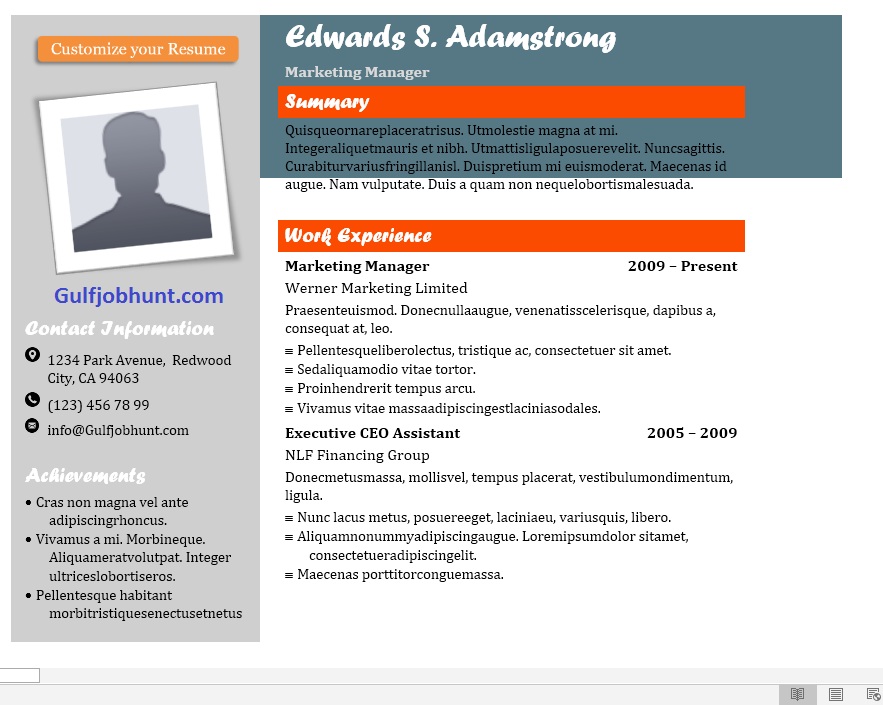 latest free cv resume design sample 2018 for hr cfo accountant cv template for uae