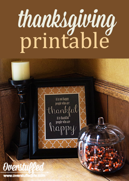 It is not happy people who are thankful, it is thankful people who are happy This beautiful quote is perfect to frame and use for your Thanksgiving decor this year. Free downloadable printable, "it is not happy people who are thankful, it is thankful people who are happy."