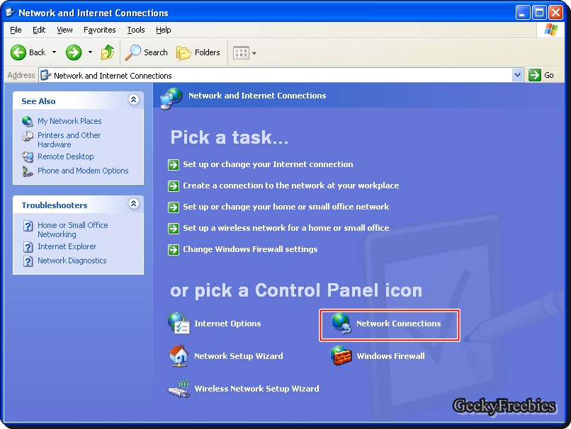 How To Change DNS Server In Windows XP! ~ GeekyFreebies