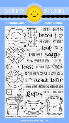 Sunny Studio Stamps: Introducing Breakfast Puns 4x6 Clear Stamps
