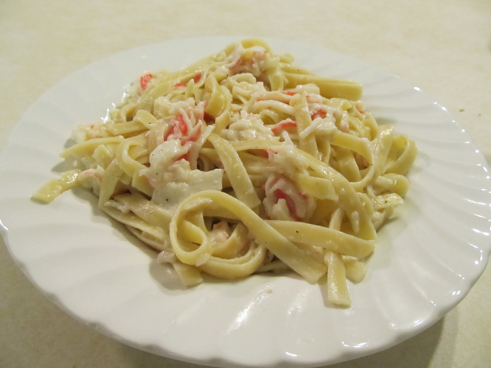 Inspire To Breath Life Into Crab Fettuccine Alfredo