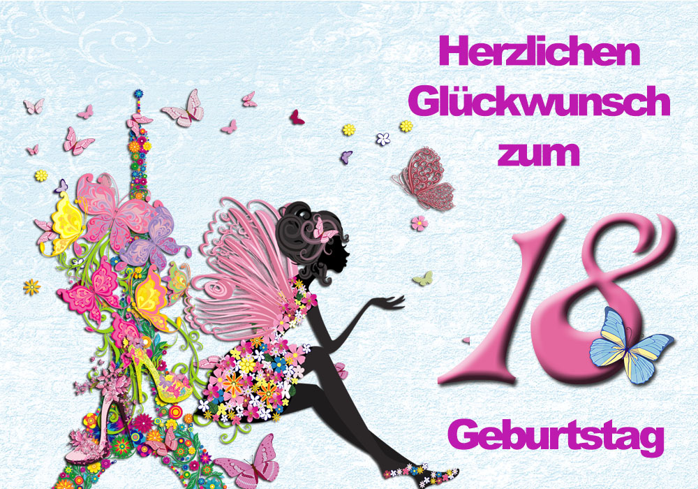 Alles Gute zum Geburtstag: Herzlichen Glückwunsch zum 18. Geburtstag Alles Gute zum Geburtstag: Herzlichen Glückwunsch zum 18. Geburtstag