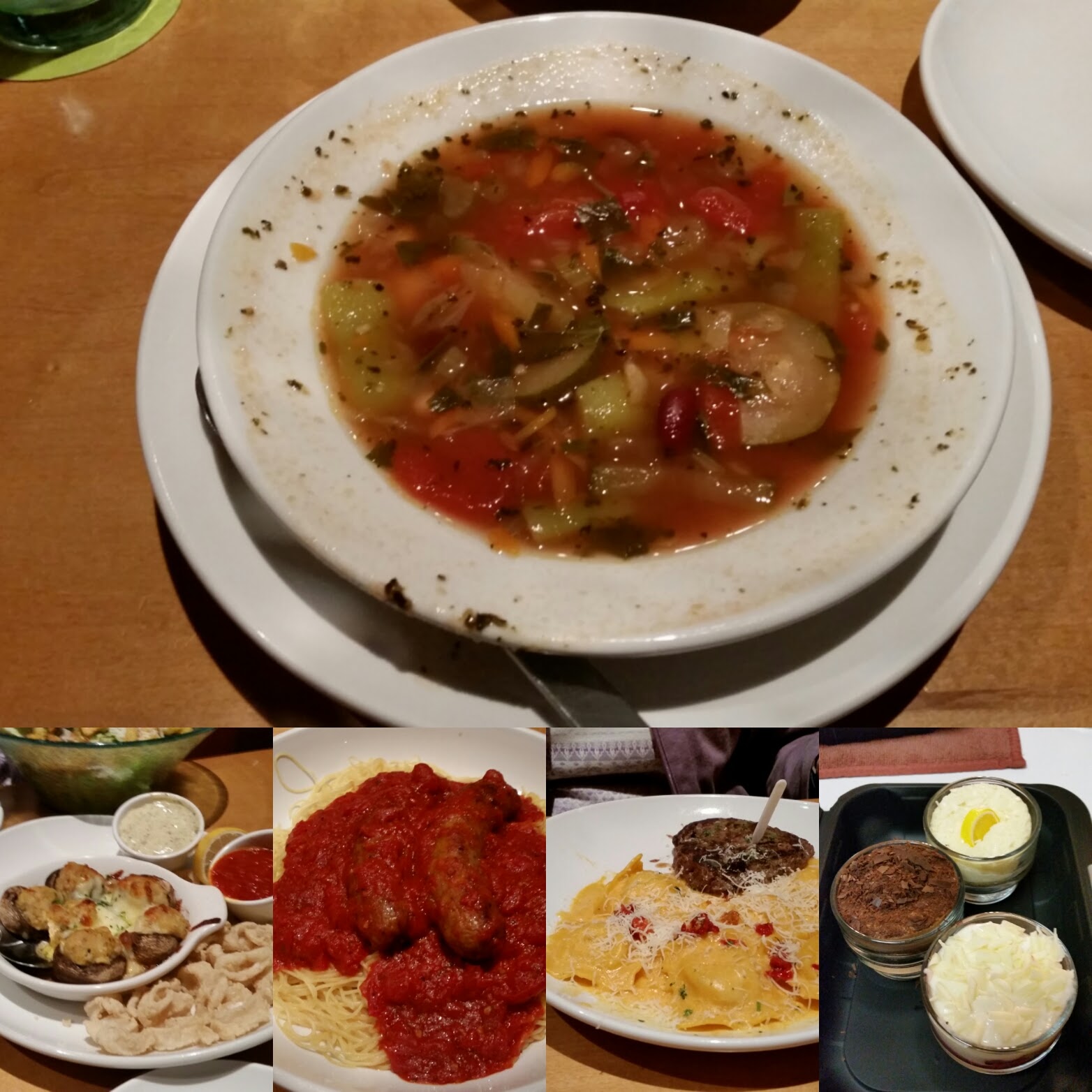 While You Are Dining Olive Garden for Dinner