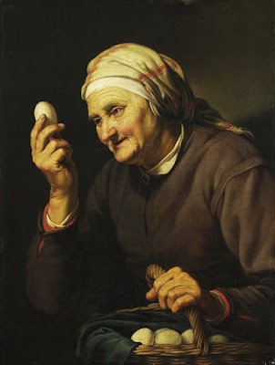 Голландская живопись, женщина с яицом