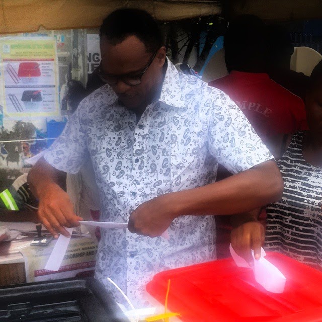 nollywood stars voting in lagos