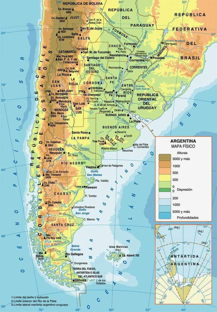 Mapas Geográficos Da Argentina Geografia Total™