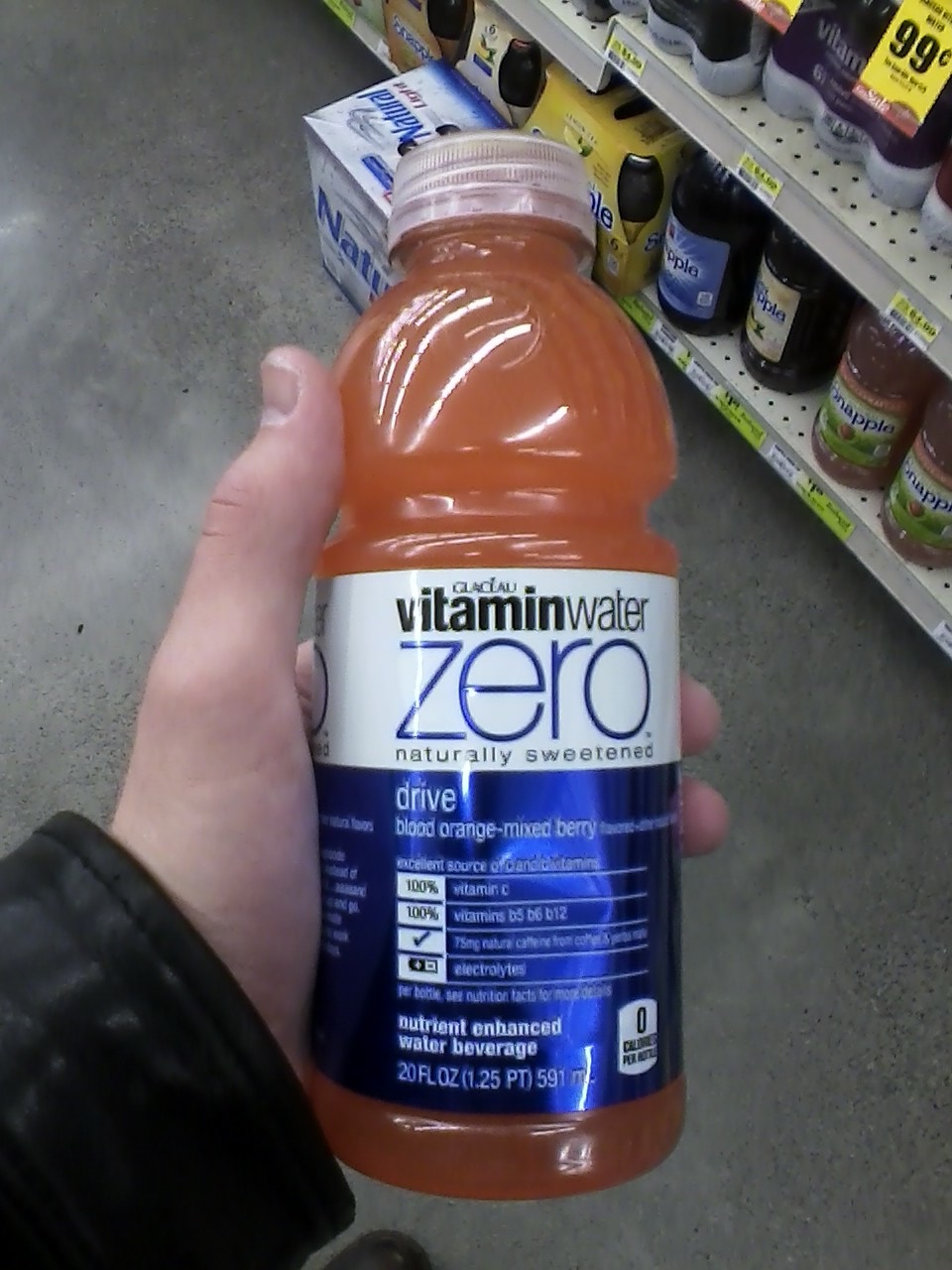 CAFFEINE! Review for Vitamin Water ZeroDrive