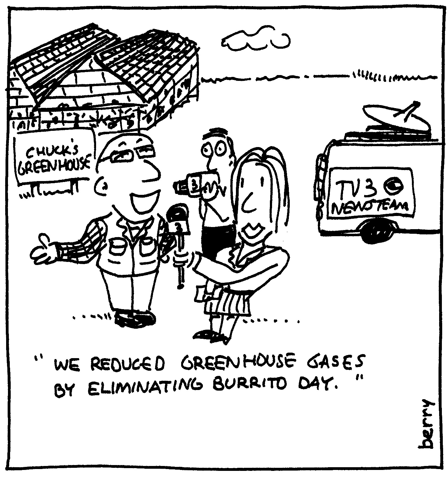 berry cartoons greenhouse gas cartoon