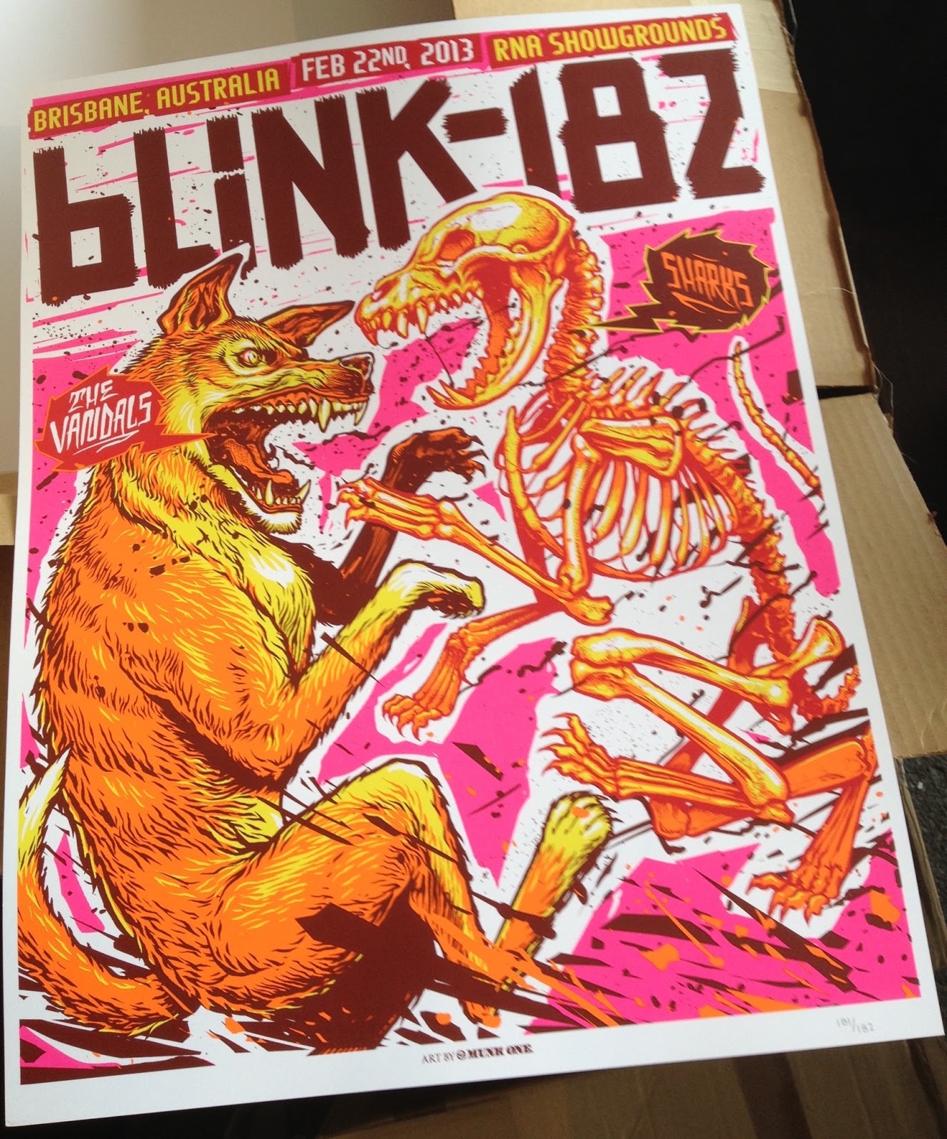 INSIDE THE ROCK POSTER FRAME BLOG World Premier Exclusive Blink182