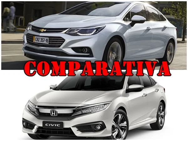 Comparativa Chevrolet Cruze II LTZ AT vs Honda Civic EXT CVT