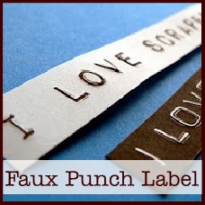 faux punch label tutorial