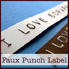 faux punch label tutorial