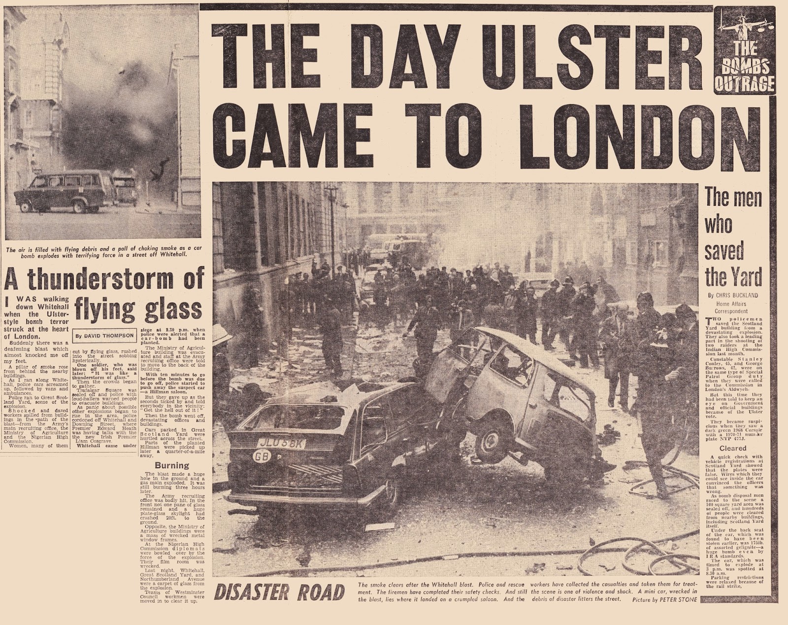 Hold The Front Page Old Bailey and Whitehall IRA bombings