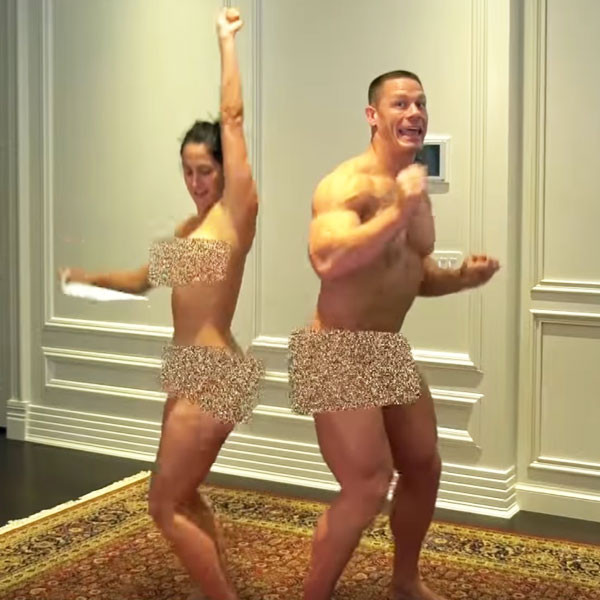 John Cena and Nikki Bella Strip Naked.