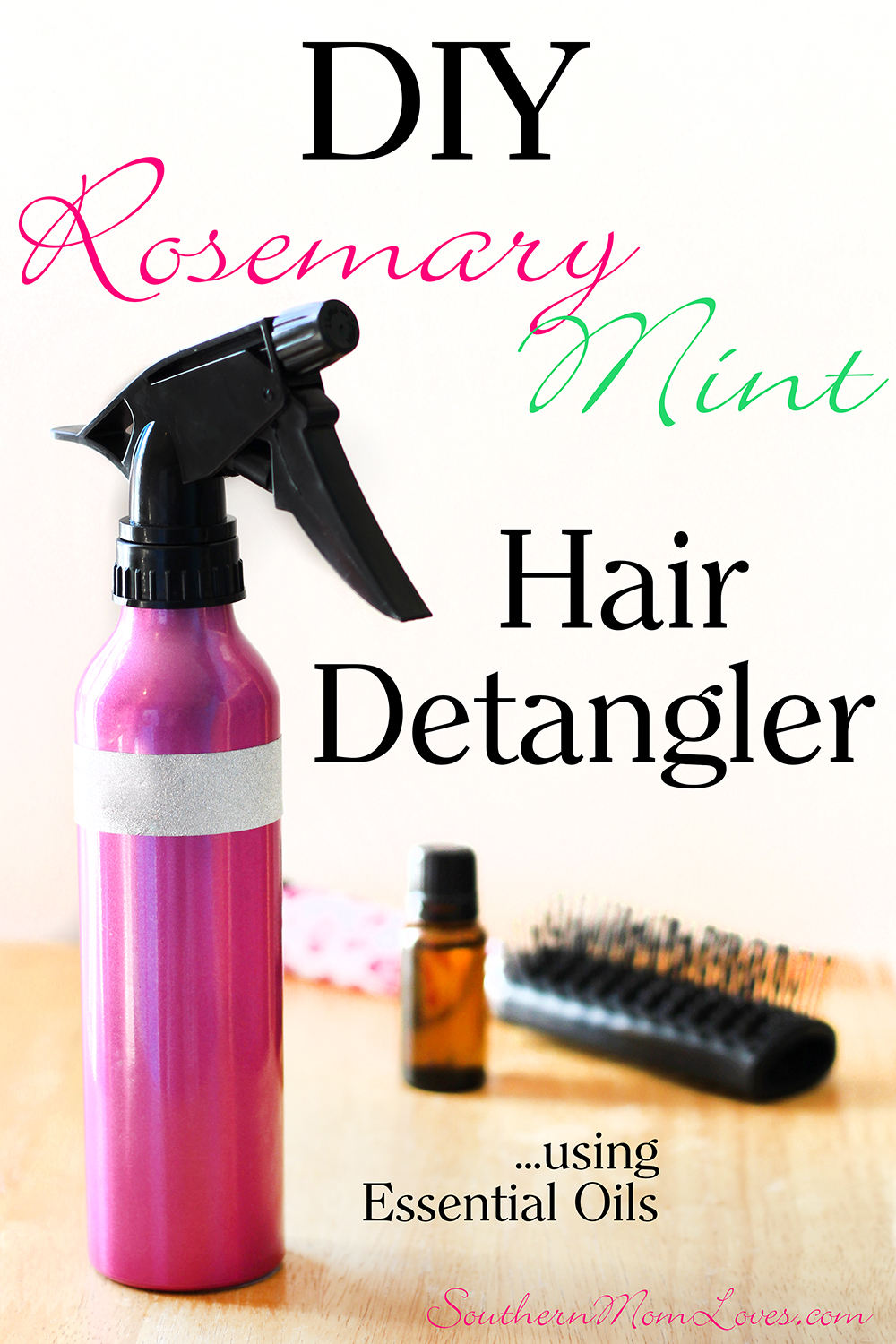 Southern Mom Loves DIY Rosemary & Mint Hair Detangler Spray