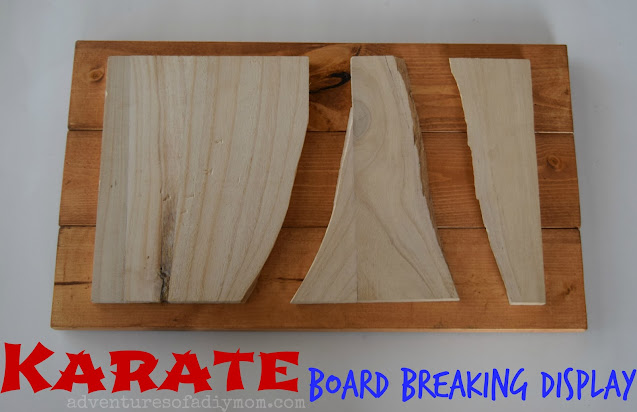 karate board breaking display