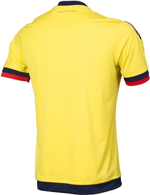 コロンビア代表 2015年ユニフォーム-ホーム