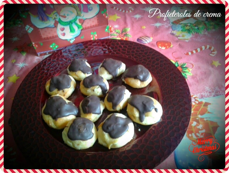 profiteroles de crema 