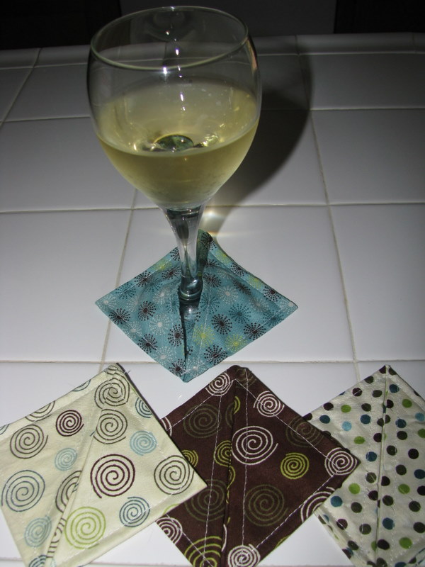 Rad Linc Crafts Wine Glass Coasters