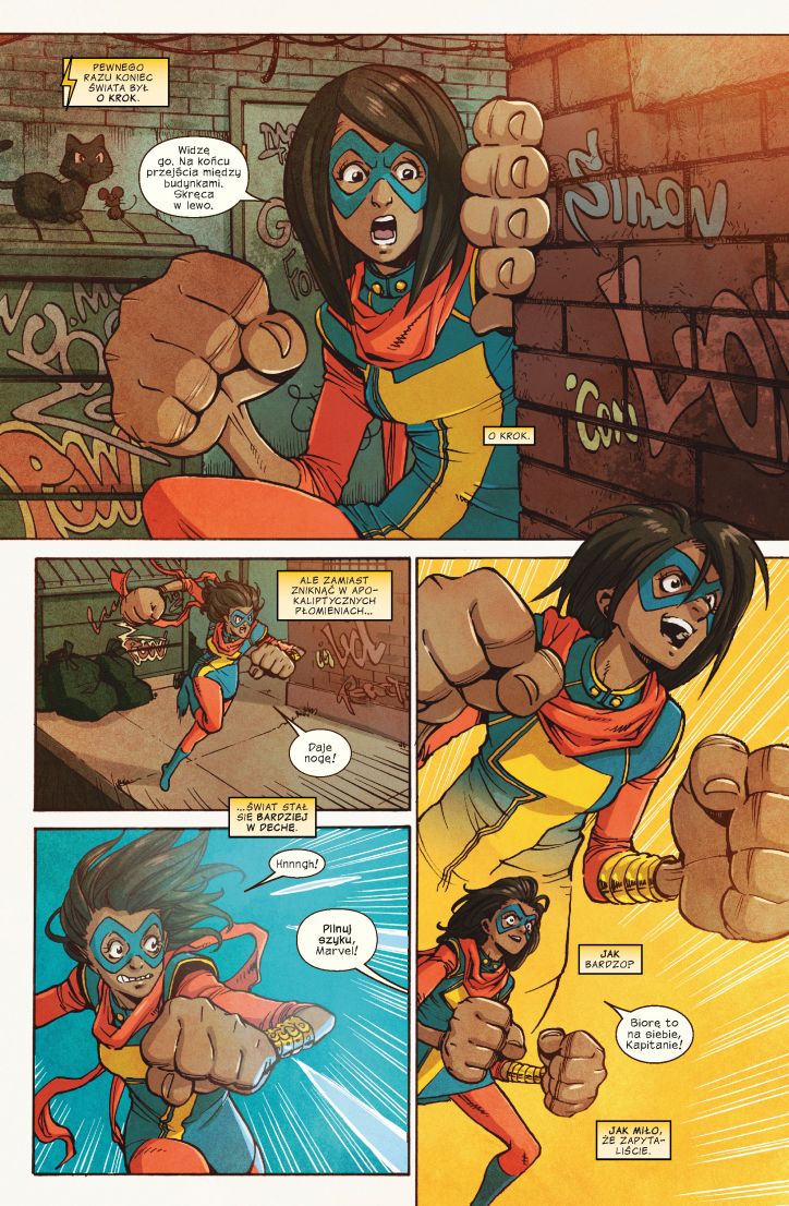 Ms Marvel tom 5 przykładowa strona