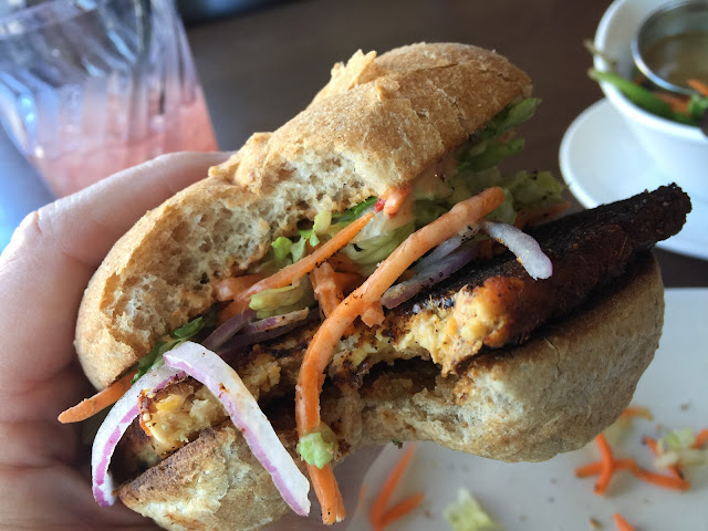 Native Scorpion Burger at Native Foods Cafe in Denver